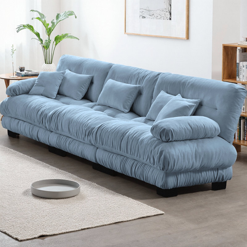 Canapé modulaire à 3 places Nimbus, H 13335,4 po x l 133,8 po x P 36 po, 3, Bleu