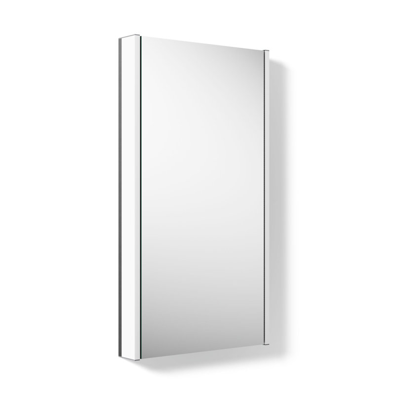 Armoire à pharmacie sans cadre avec éclairage DEL Maxstow, H 40 po x l 22 po x P 3,87 po, Verticale