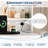 Dressing Vanity Desk Set with with Lighted Mirror for Bedroom-1977394451