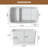 Gridley Casainc Rectangle Freestanding Soaking Solid Surface Resin Stone Bathtub-109080074