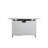 43" Metal Rectangular Fire Pit – Outdoor Patio Heating Table