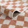 Briawood Checkered Beige Area Rug
