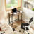 Mobile Small Folding Desk With Wheel Rolling Computer Table Sturdy Steel Laptop Table Writing Workstation 31.5" Foldable Table Spaces Saving For Home Office