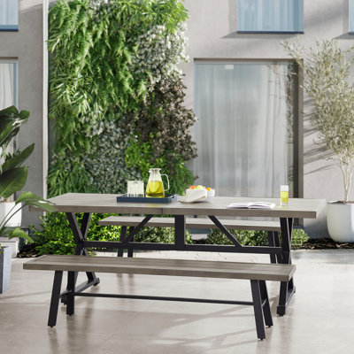 6 - Person Patio Dining Set with Rectangular Table