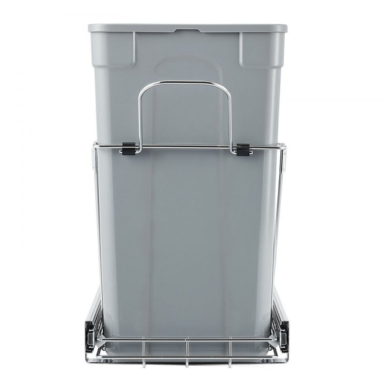 Double poubelle escamotable 27QTx2, 13,5 gallons