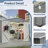 10X8 Ft Grey Metal Shed For Outdoor - Lockable Doors, All Weather Perfect Garden, Patio, Backyard, Lawn Space 10X8 Shed, Doors Secure Storage Fits-123403544-123403557