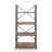 Caphaus 4 Tier Free Standing Shelf, 24 Inch Width Bookshelf, Bookcase Shelf Storage Organizer