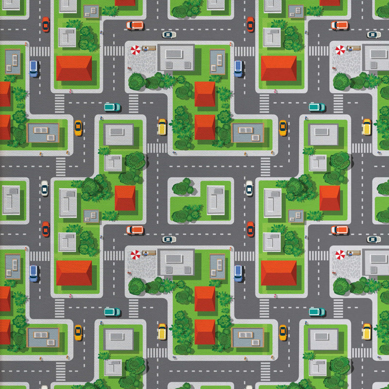 Tissu city, l 58 po x L 72 po