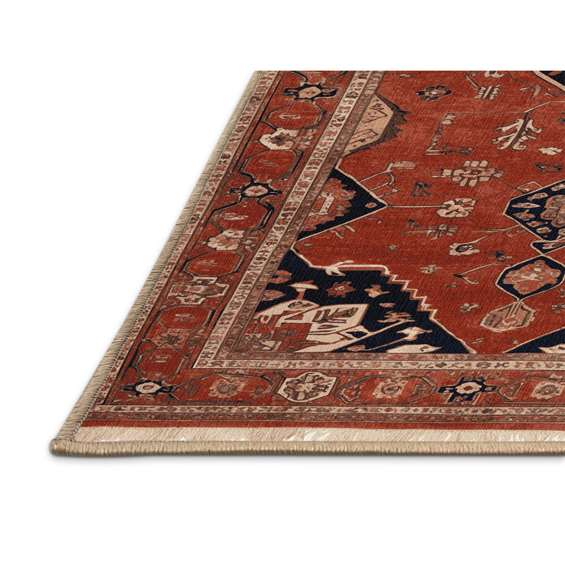 Tapis brun lavable à la machine, Rectangle 2 pi x 3 pi