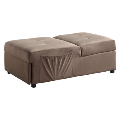 Modern Lift Top Storage Bench With Pull-Out Bed