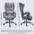 Faux leather office chair with reclining function