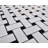 Cascade White & Black Basketweave Porcelain Mosaic Tile