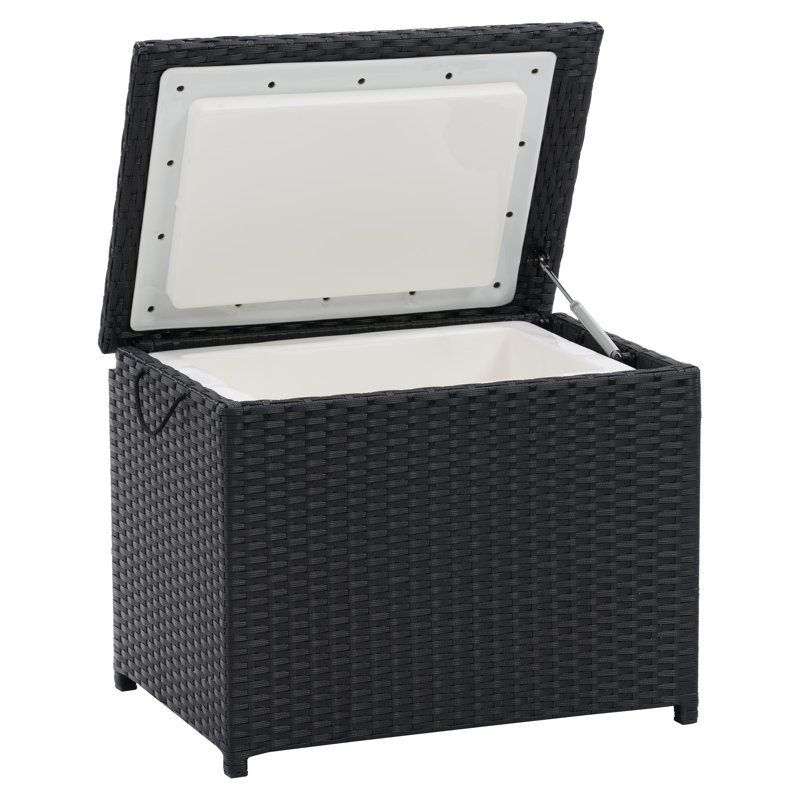 38 pte Table isotherme en rotin avec rangement