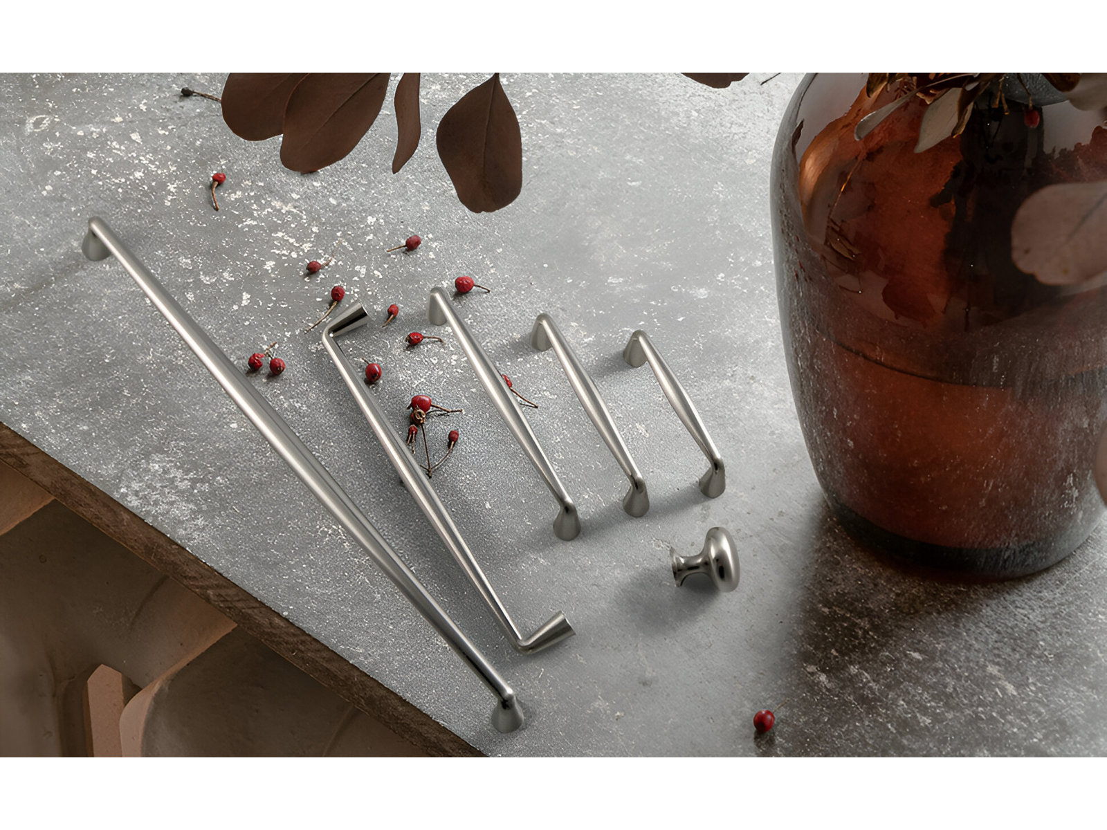 Center Bar Cabinet Pull Multipack, 3 3/4", Satin Nickel