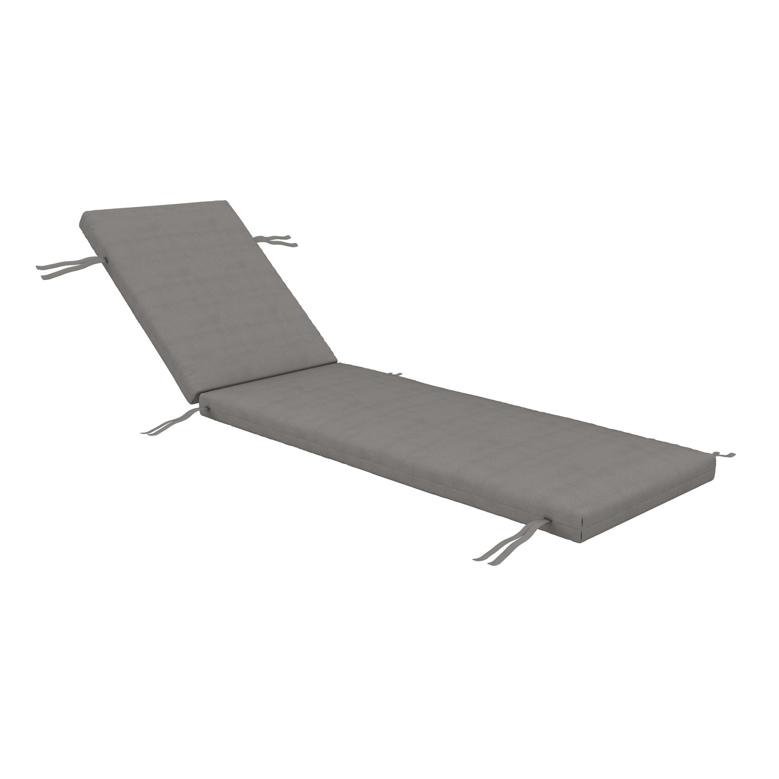 Lani Sunbrella Outdoor Chaise Lounge Cushion, 21" W x 78" D, Sunbrella Bliss Smoke