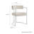 Huron Curved Back Fabric And Metal Dining Accent Chair-109758049