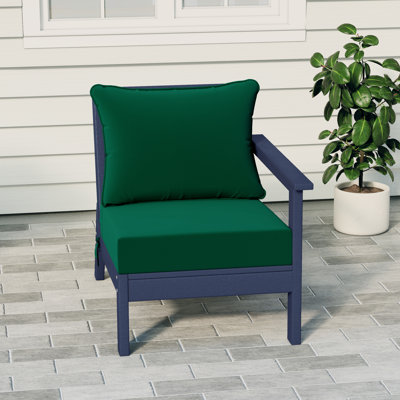 Fauteuil à assise profonde avec coussins profonds