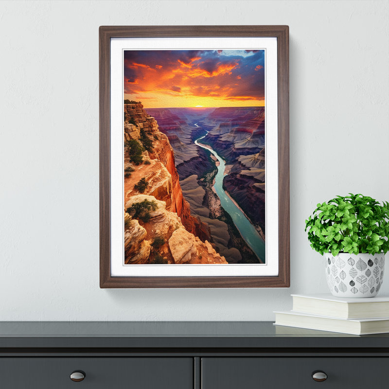 Grand Canyon Contemporary - Framed Print