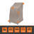 Modern Leisure Garrison Patio Swivel Lounge Chair Cover,  37.5"L x 39.25"W x 38.5"H, Sandstone-102335450