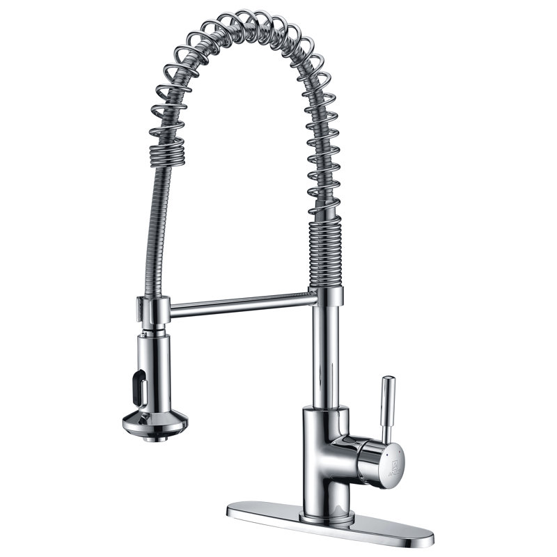ANZZI Eclipse Series Pull Down Kitchen Faucet, Polished Chrome