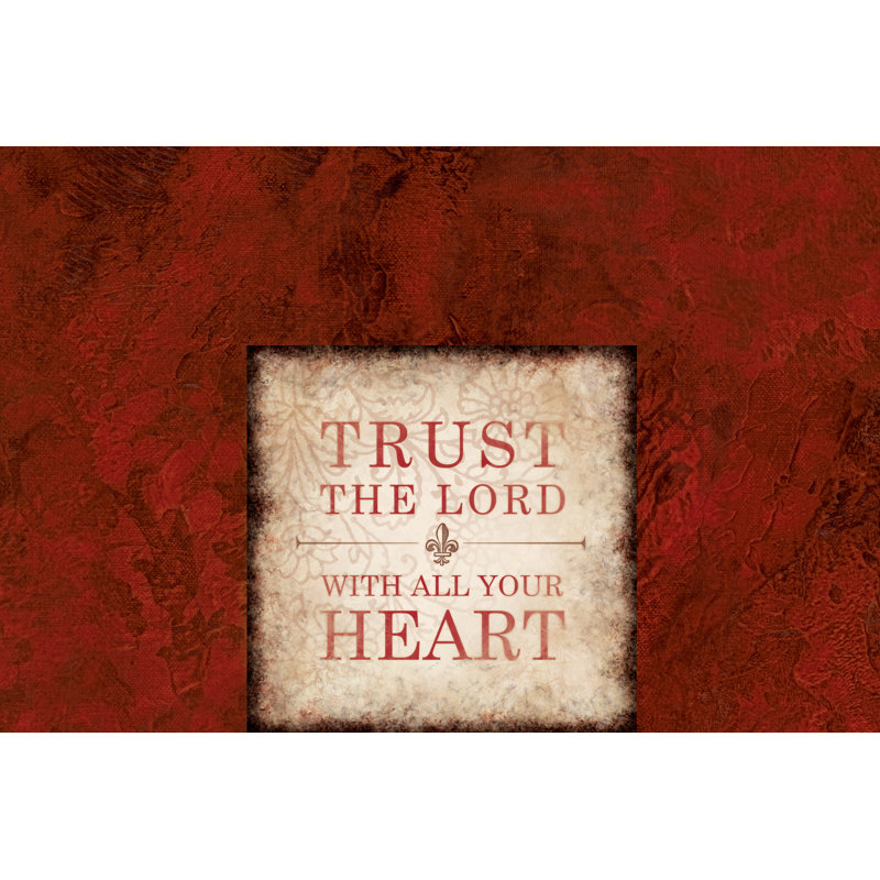 Trust In The Lord - Wrapped Canvas Print, 30cm H x 46cm W x 3.8cm D