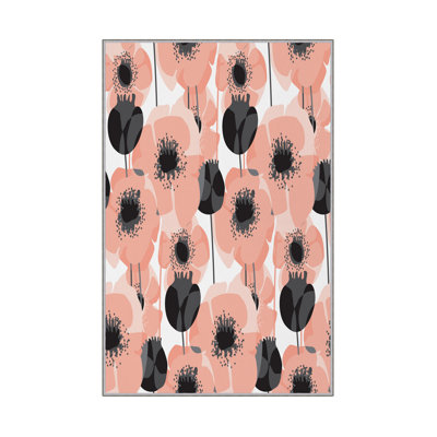Antibacterial Hall Carpet (2.6 x 6.6 Ft) | 100% Polyester, 0.4 in Pile Height | Non-Slip PVC Dot Underside, Machine Washable | 3D Digital Printing, Durable & Stylish for Entryways, Living Rooms & More