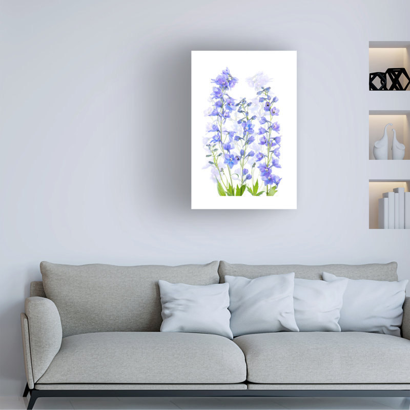 Jacky Parker  Delphinium Canvas Art, H 47 po x l 30 po x P 2 po