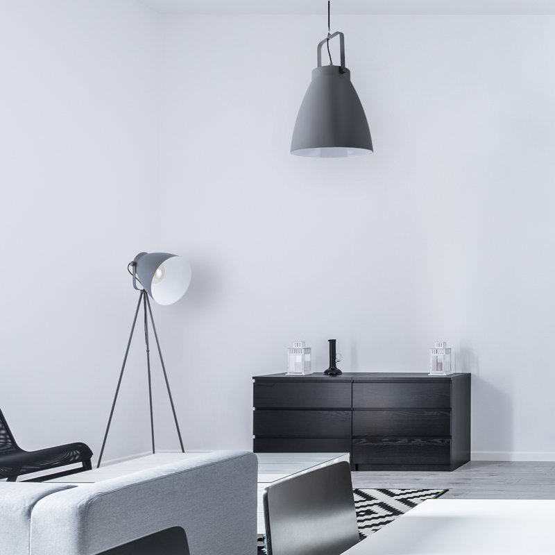Iliana 1 - Light Single Pendant, Grey/White