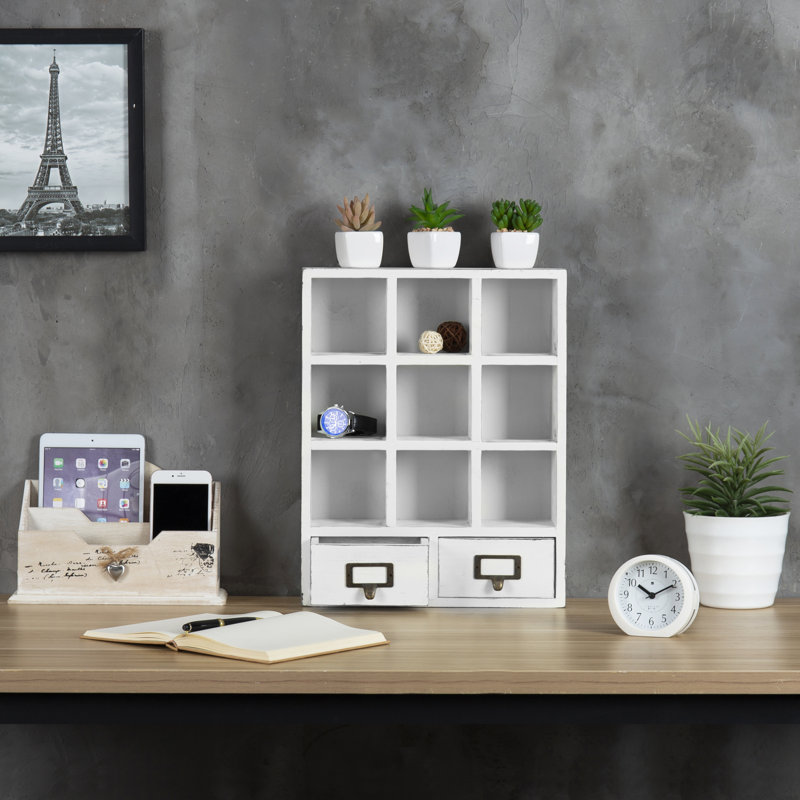 9 Piece Cube Shelf, White