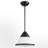 10 in 1-Light Modern Cone Pendant Light With White Frosted Glass Adjustable Height-441356162