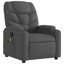 Fauteuil inclinable de massage relaxant gris foncé-130051961