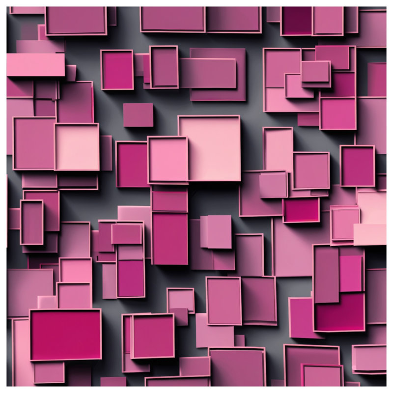 Édredon à motif géométrique rose, Simple extra long