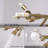 24-lights Dimmable Sputnik Gold Chandelier With Glass Shades-1576748992