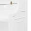 Lit escamotable double en bois avec bureau rabattable et tablettes de rangement intégrées, blanc