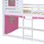 Lit simple superposé en bois avec tente-1065075720