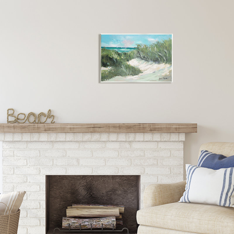 «Stupell Industries Beach Grass», peinture sur toile par Jane Slivka, H 13 po x l 19 po x P 0,5 po