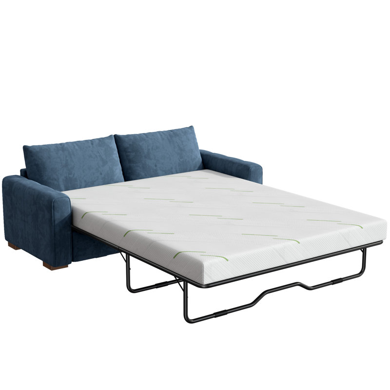 Matelas en mousse viscoélastique moyenne de 4 po pour canapé-lit, remplacement du matelas du canapé-lit - matelas seulement