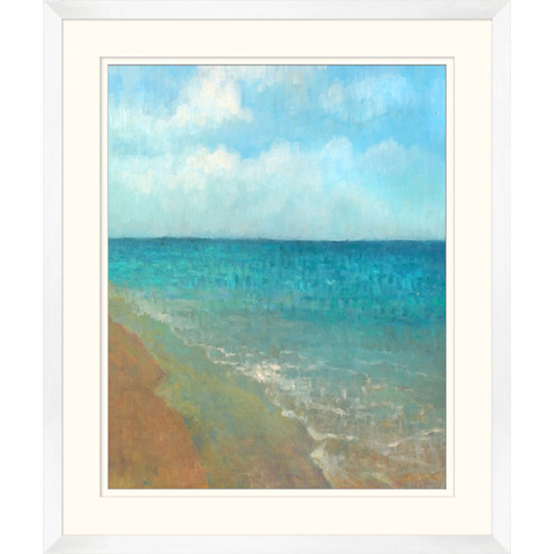 Shore Line - Peinture encadrée sur papier
