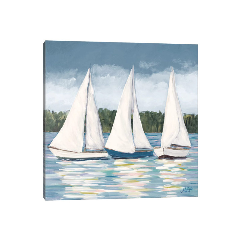Soft Sail I by Julie Derice - Wrapped Canvas Gallery-Wrapped Canvas Giclée, 45.72 cm H x 45.72 cm W