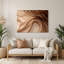Gradient abstrait 51, art mural en métal beige-1048895145