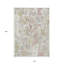 Tapis lavable 10 pi x 14 pi ivoire beige et lin floral