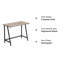 Mariners Metal Base Writing Desk-1722699235