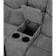 Mouvement en chenille gris avec table rabattable et expérience confortable inclinable