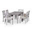 Ensemble repas rectangulaire 5 pièces, patio extérieur