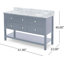 Meuble-lavabo 61 po avec comptoir en marbre et deux lavabos en céramique 61 po-1188230183