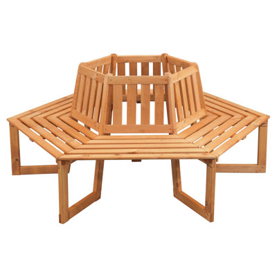 Promex Solid Wood Pine Outdoor Bench
