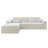 104.3" Cloud Sectional Couch With L-Shape Chaise,Modern Modular Sofa With Deep Seat, Upholstered Couches For Living Room Bedroom,No Assembly Required(Plush Corduroy Fabric)-2066627838-2066627776
