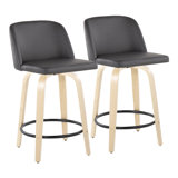 Lakyia Swivel Upholstered Counter Stool