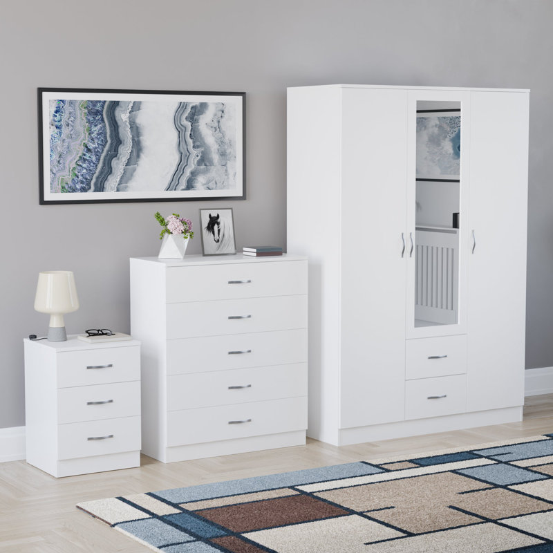 Maybery Piece Bedroom Set, White
