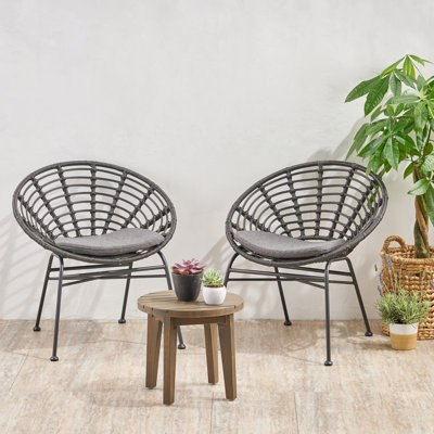 Aretin Acacia 2 - Person Patio Conversation Set with Cushions